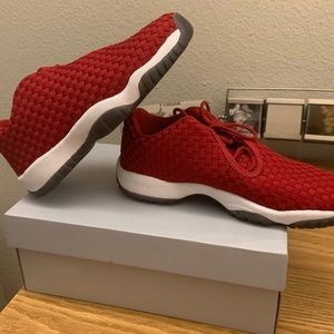Brand New! Jordan future low red! Size 6y